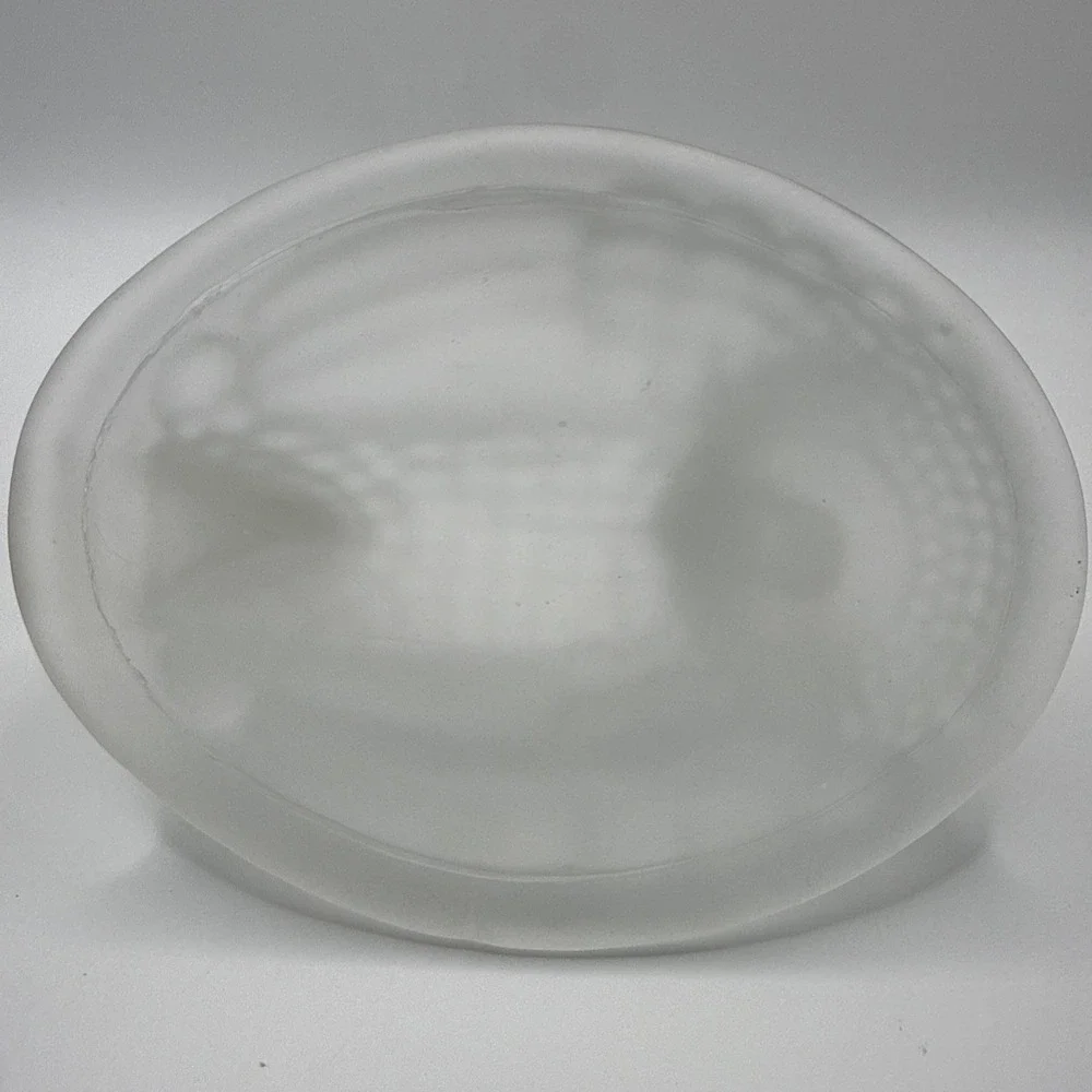 Vintage Westmoreland Frosted Glass Hen on Nest Covered Candy Dish 7